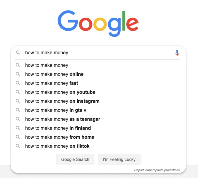 google search